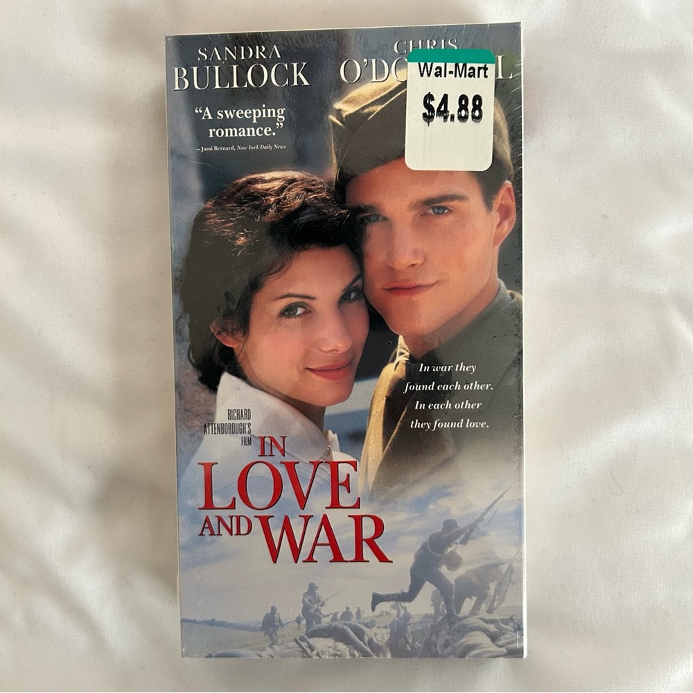 In Love and War (Chris O'Donnell, Sandra Bullock) - VHS (1997) BRAND NEW SEALED